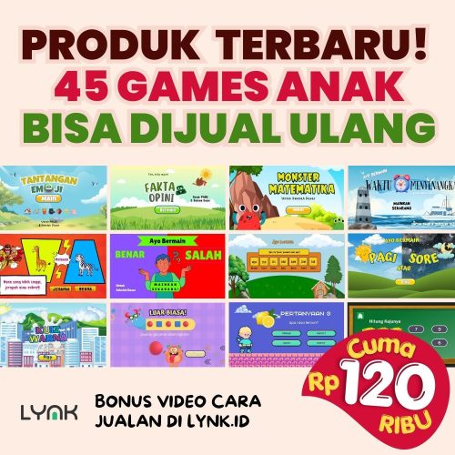 GAMES ANAK LISENSI JUAL LAGI 120